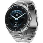 Titan Heritage 1.43" AMOLED Stainless Steel Bracelet Smart Watch for Men, BT Calling, Voice Assistant, Quick Health Measurement, Functional Crown, 3D UI, 60Hz Display, Fast Charging (Silver)