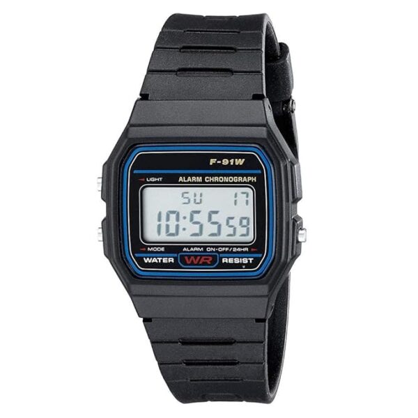 CLOUDWOOD Digital Vintage Square Black Dial Unisex Wrist Watch for Men & Women -W71