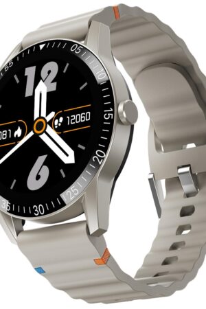 Fire-Boltt Talk Bluetooth Calling Smartwatch, 1.39" TFT Display with Dual Button, Hands On Voice Assistance, 120 Sports Modes, in Built Mic & Speaker (Talk, Beige)