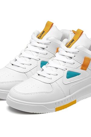 BRUTON Stylish Sneakers Casual Shoes for Men's & Boy's- White
