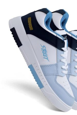 BRUTON Men's TARZEN-0340 Casual Sneaker Shoes with Synthetic Upper Lightweight Comfortable Mid Top Sneaker Shoes for Men's & Boy's
