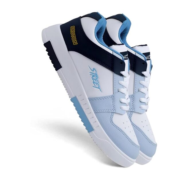 BRUTON Men's TARZEN-0340 Casual Sneaker Shoes with Synthetic Upper Lightweight Comfortable Mid Top Sneaker Shoes for Men's & Boy's