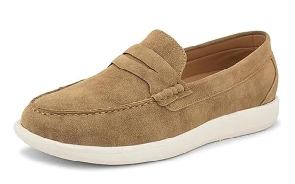 FENTACIA Suede Loafers for Men | Casual Loafer Shoes | Cushioned Penny Loafers