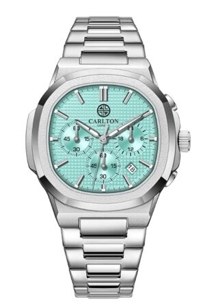Carlton London Men Stainless Steel Analog Watch | Blue Waterproof Watches for Men Boys Male | Fashionable Trendy Quartz Movement Wrist Watch - CLSTFBLUM