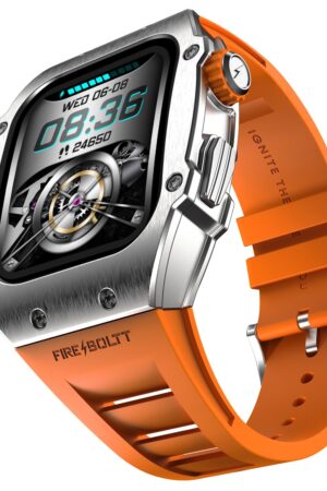 Fire-Boltt Asphalt Newly Launched Racing Edition Smart Watch 1.91” Full Touch Screen, Bluetooth Calling, Health Suite, 123 Sports Modes, 400 mAh Battery (Orange)