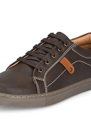 Centrino Men's Casual Shoes | Fashion Sneakers | Lace-Up Design | Rounded Front | Soft Cushioned Insole | Anti Skid Sole (4457)