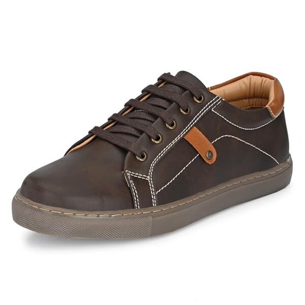 Centrino Men's Casual Shoes | Fashion Sneakers | Lace-Up Design | Rounded Front | Soft Cushioned Insole | Anti Skid Sole (4457)