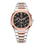 Carlton London Men Stainless Steel Analog Watch | Multicolor Waterproof Watches for Men Boys Male | Fashionable Trendy Quartz Movement Wrist Watch - CLSDTBLKM